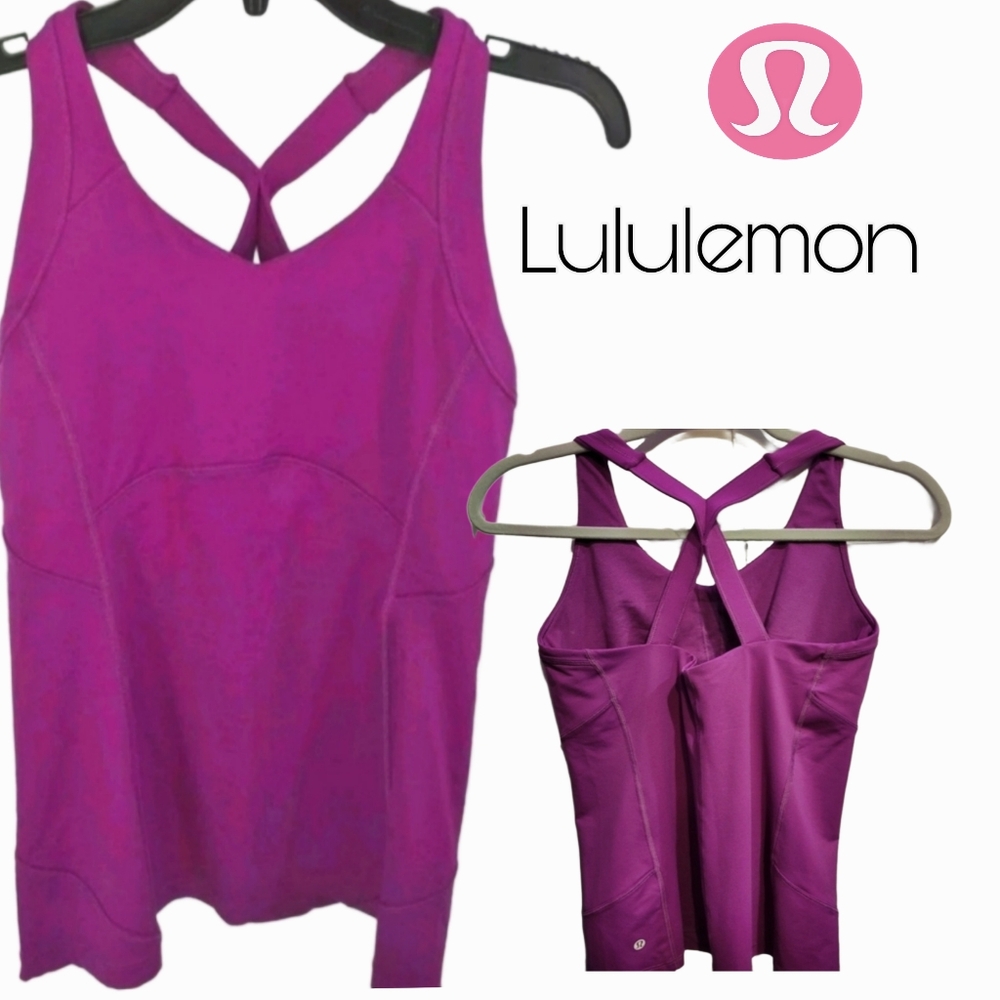 🎀CLEARANCE🎉 LULULEMON ETHLETICA RACERBACK TANK with shelf bra.